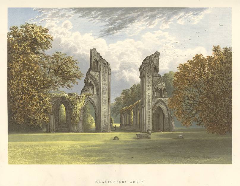 Somerset, Glastonbury Abbey, 1880