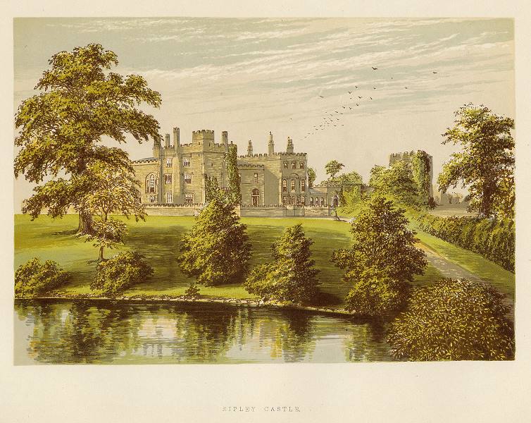 Yorkshire, Ripley Castle, 1880