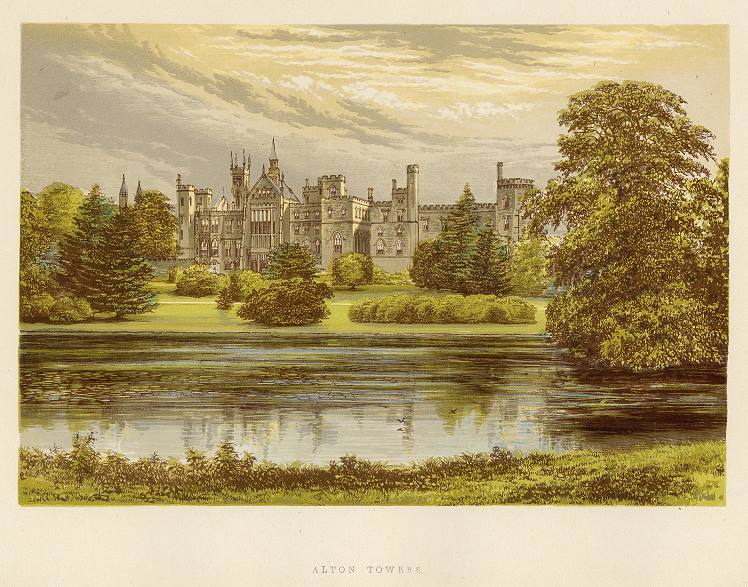 Staffordshire, Alton Towers, 1880