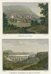 Wales, Monmouthshire, Old Castle & Bleanavon Bridge, 1800