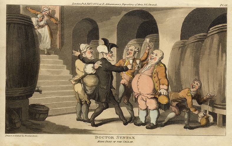 Doctor Syntax made Free of the Cellar, 1815