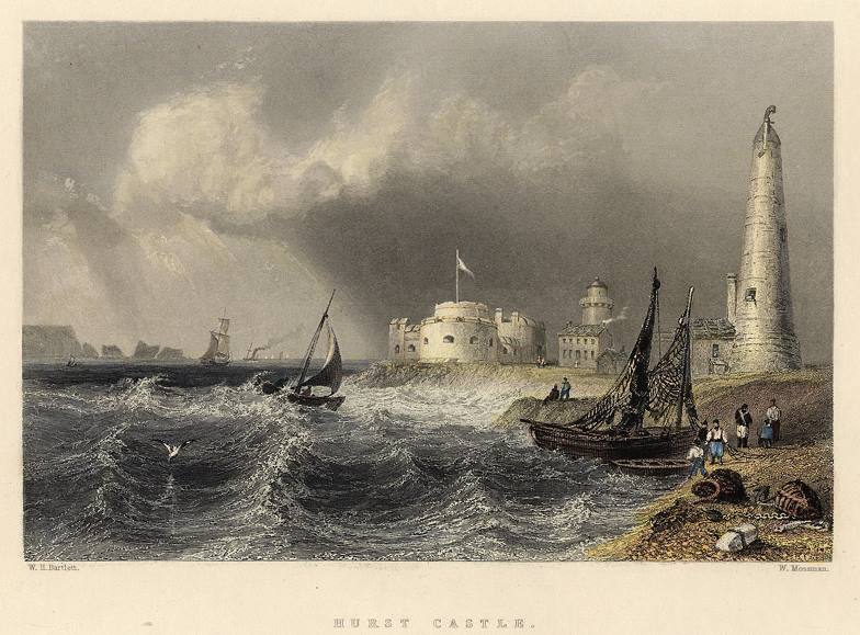 Hampshire, Hurst Castle, 1841