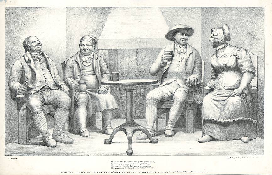 Robert Burns, Characters from Tam O'Shanter, lithograph, 1835