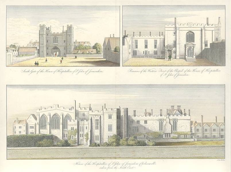 London, House of the Hospitallers of St.John in Clerkenwell, 1820