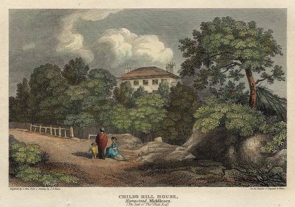 London, Hampstead, Child's Hill House, 1813