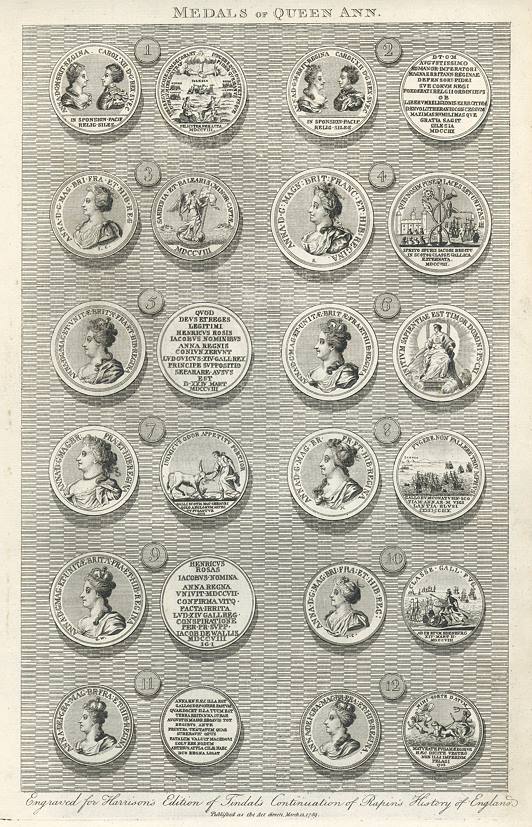 Medals of Queen Anne, 1789