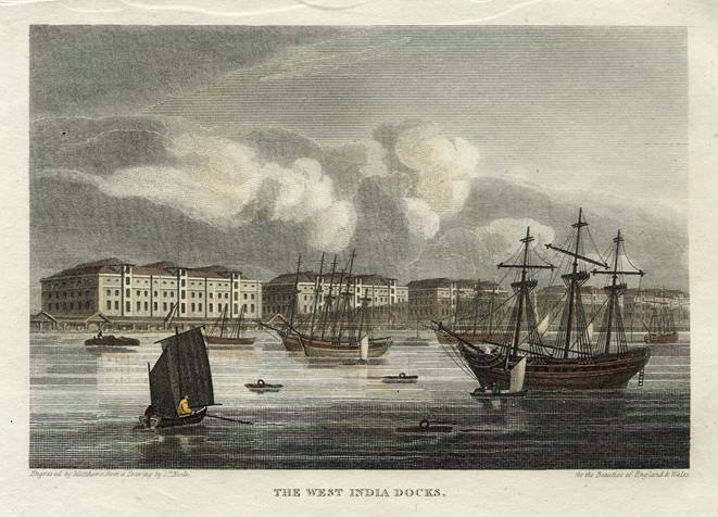 London, West India Docks, 1815