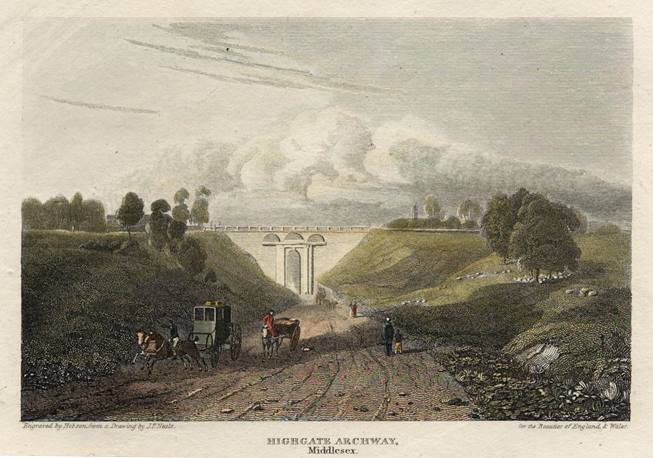 London, Highgate Archway, 1814