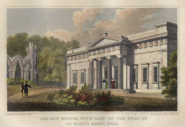 York, St. Mary's Abbey and New Museum, 1829