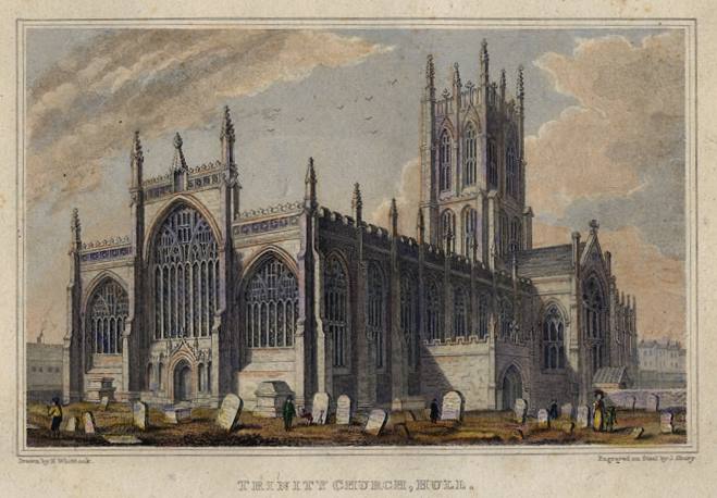 Yorkshire, Hull, Trinity Church, 1829