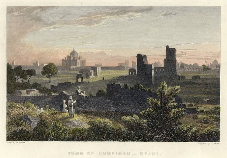 India, Delhi, Tomb of Humaioon, 1858