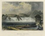 Germany, Rhine Falls at Schaffhausen, 1858