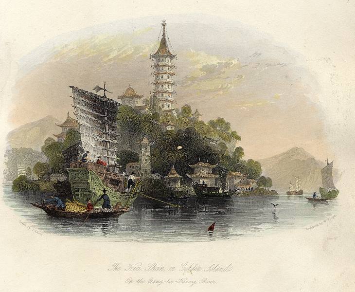 China, Golden Island on the Yang-tse-Kiang River, 1843