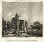 Netherlands, Eglise et Place D'Une Ville de Hollande, after Van Der Heyden, 1814