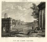 Italy, Rome, Campo Vaccino, after Claude Lorrain, 1814