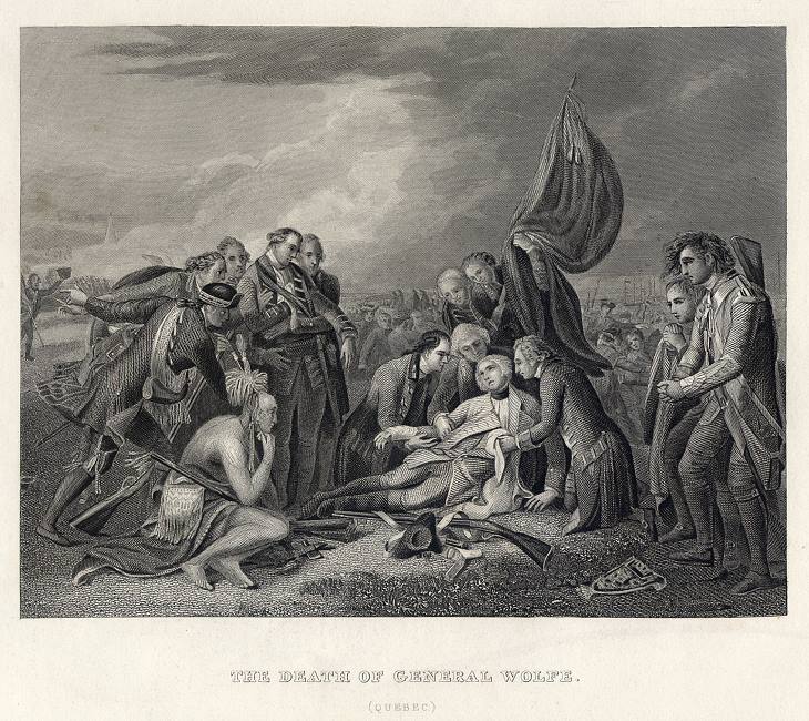 Death of General Wolfe, published 1855