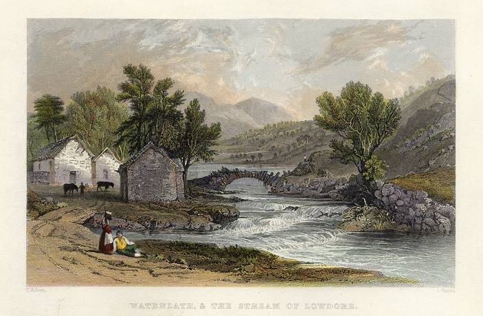 Lake District, Watenlath & the Stream of Lowdore, 1833