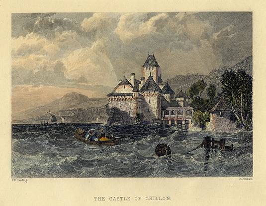 Switzerland, Castle of Chillon, 1865