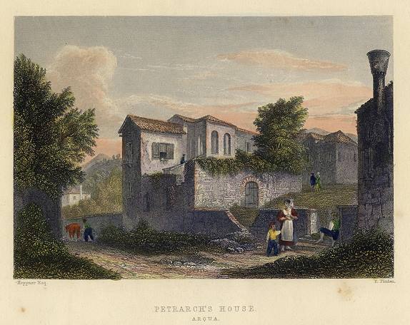 Italy, Petrarch's House at Arezzo, 1865