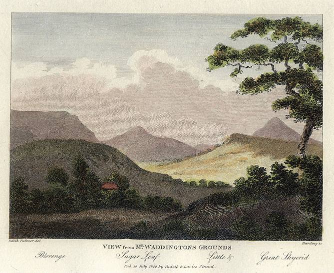 Wales, Sugar Loaf Mountain near Abergavenny, 1800