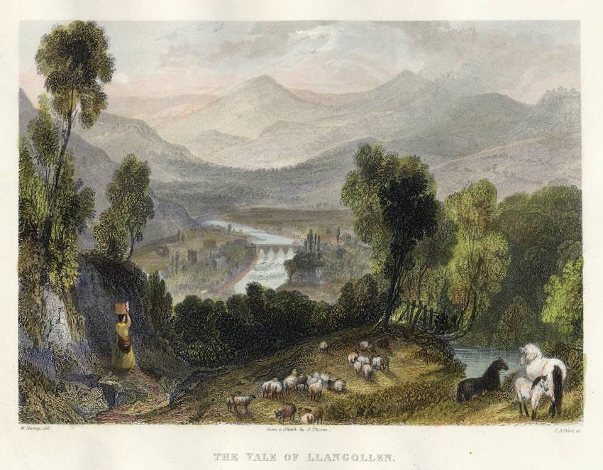 Wales, Vale of Llangollen, 1870