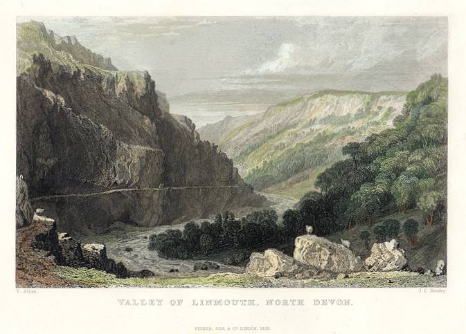 Devon, Valley of Linmouth, 1836