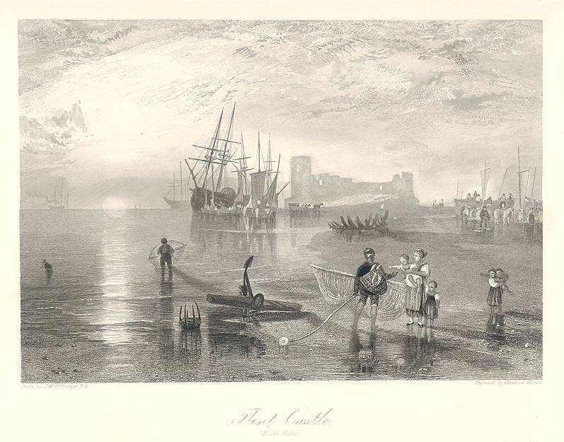 Wales, Flint Castle, 1838