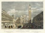 Italy, Venice, St. Marks' Square (Piazza San Marco), 1838