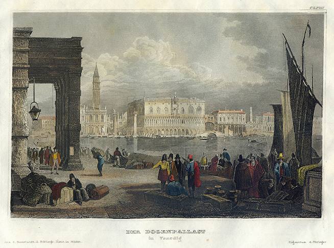 Italy, Venice, the Doge's Palace, 1838