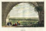 Syria, Damascus view, 1838