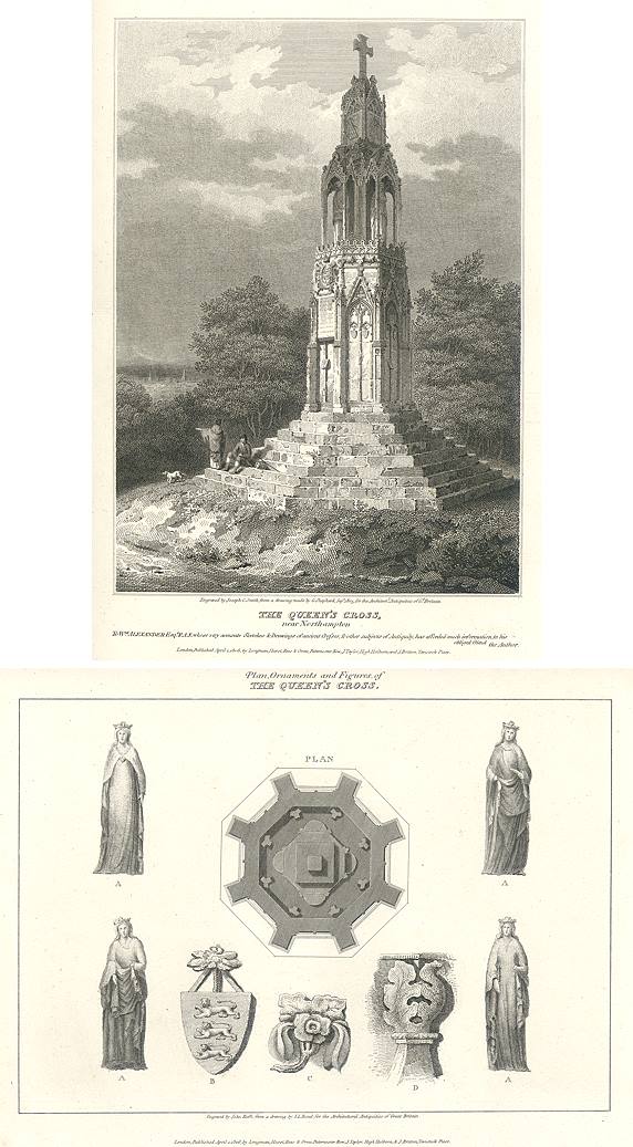 Northampton, The Queen's Cross, 1807