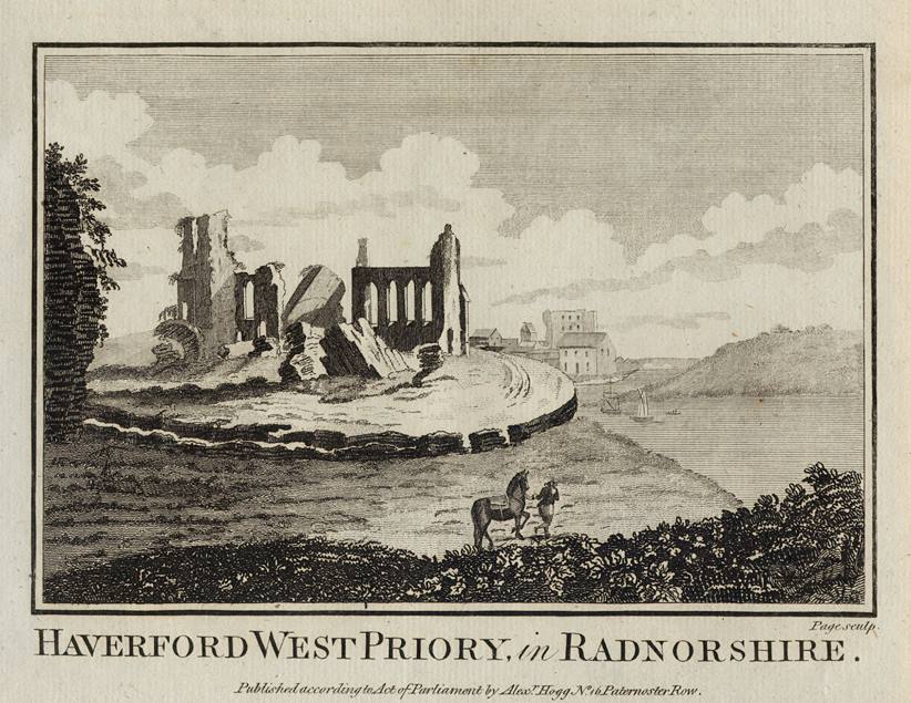 Wales, Haverfordwest Priory, 1786