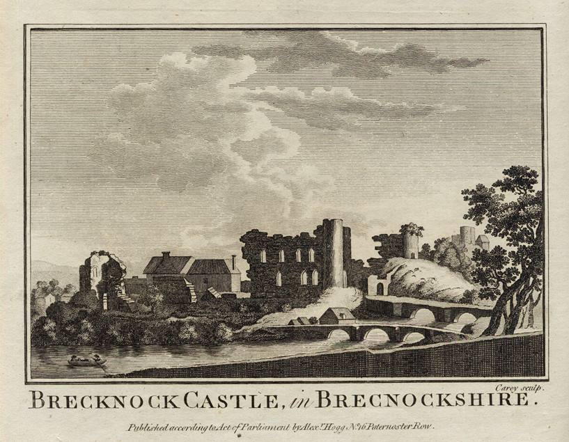 Wales, Brecknock Castle, 1786