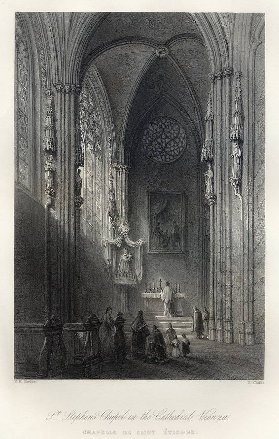 Austria, Vienna Cathedral, 1840