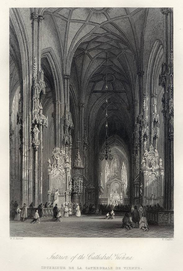 Austria, Vienna Cathedral, 1840