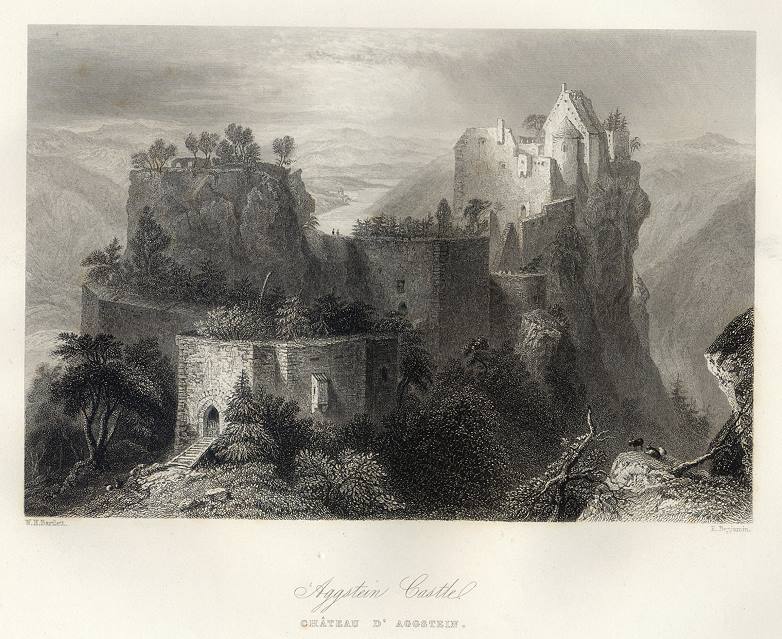 Austria, Aggstein Castle, 1840