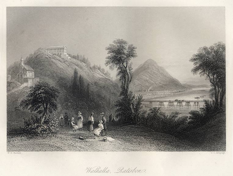 Germany, Walhalla, Ratisbon, 1840