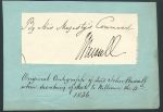 Original signature (autograph) of Lord John Russell, 1836