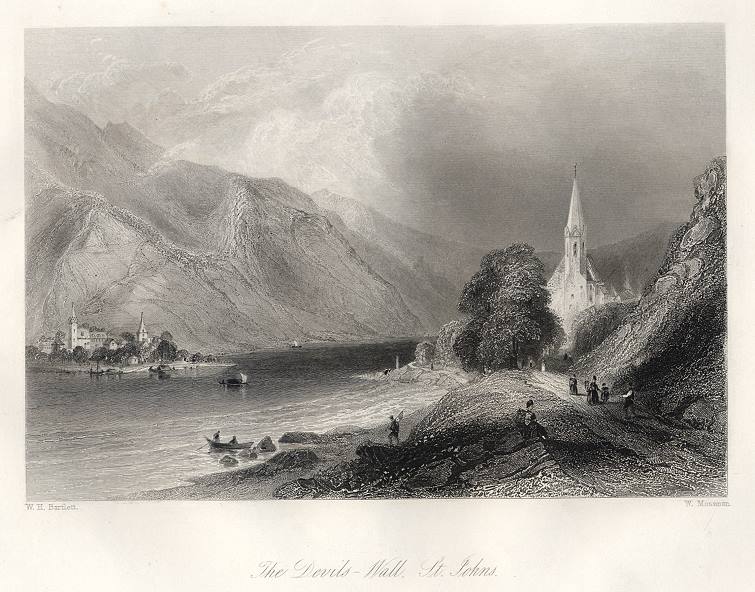 Austria, Devil's Wall, St.John's (River Danube), 1840