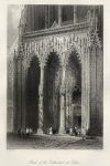 Germany, Ulm Cathedral Porch, 1840