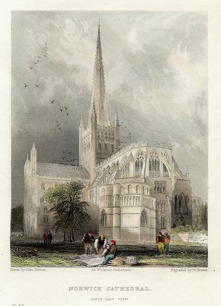 Norwich Cathedral, 1836