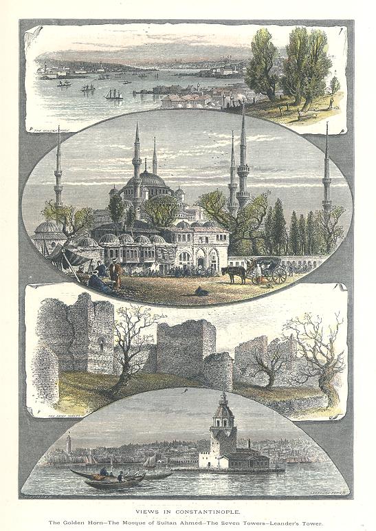 Turkey, Istanbul, views in Constantinople, 1875