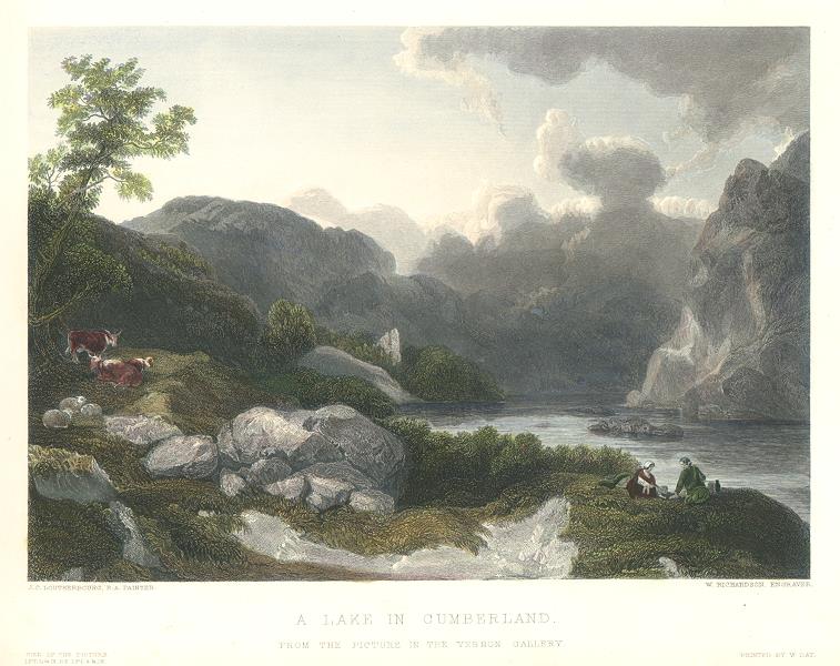 Lake District (A Lake in Cumberland), Art Journal, 1851