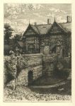 Lancashire, Speke Hall, etching by R. Kent Thomas, 1882