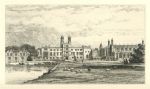 Lancashire, Stoneyhurst, etching by R. Kent Thomas, 1882