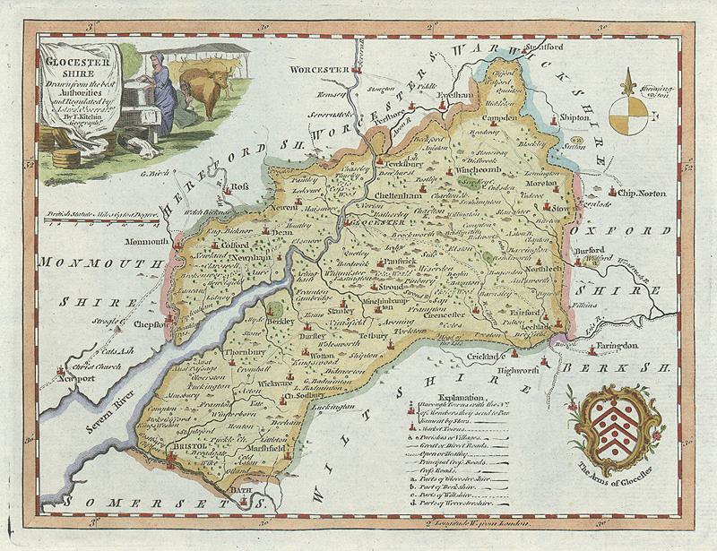 Gloucestershire, Thomas Kitchin, 1786