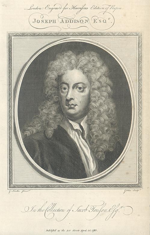 Joseph Addison, 1784