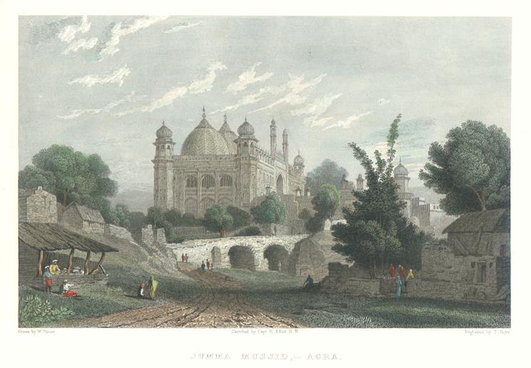 India, Agra, Jamma Masjid, 1832