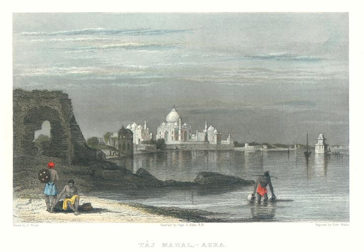 India, Agra, Taj Mahal, 1832