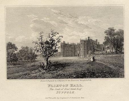 Suffolk, Flixton Hall, 1819